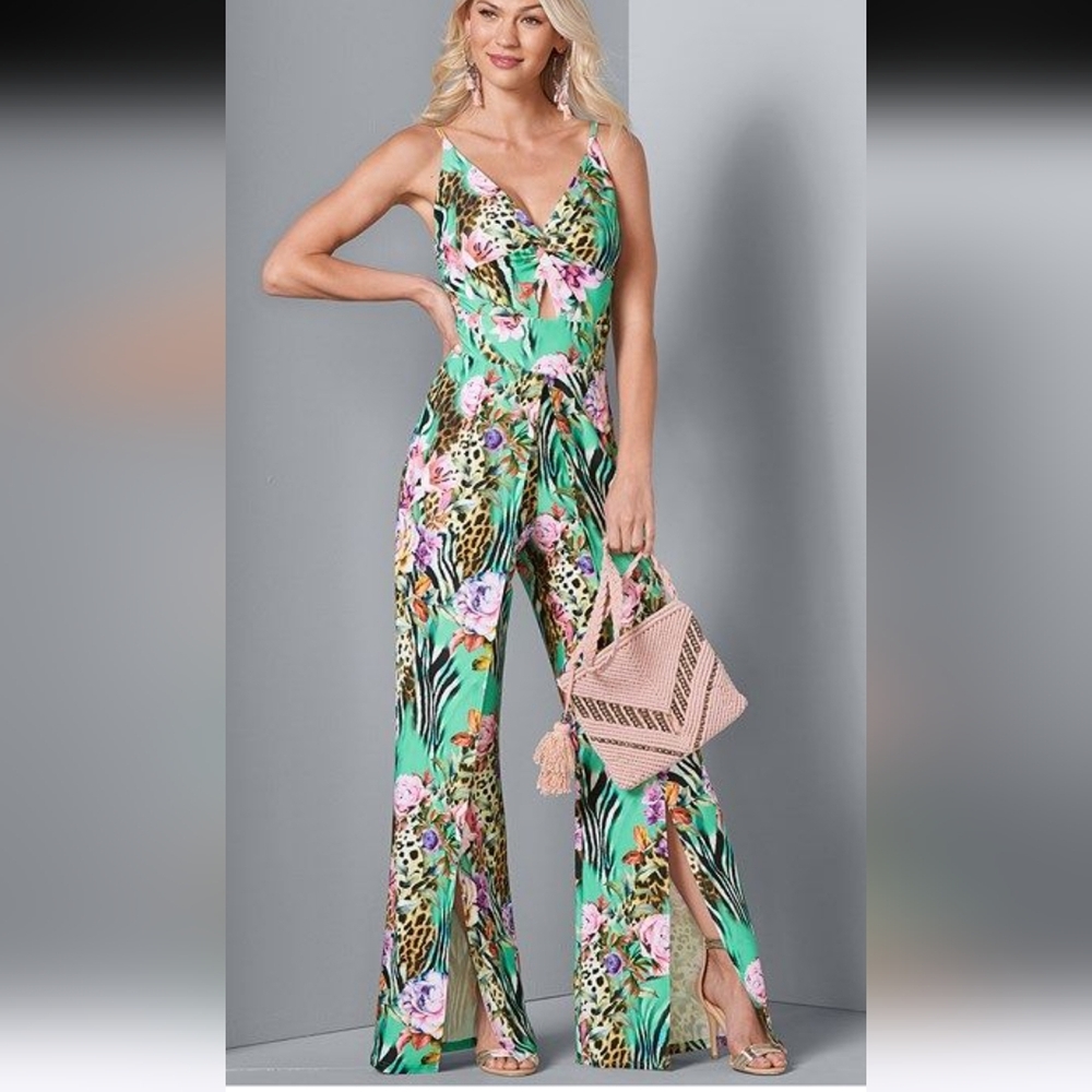 VENUS Multicolor Print Jumpsuit Size 8